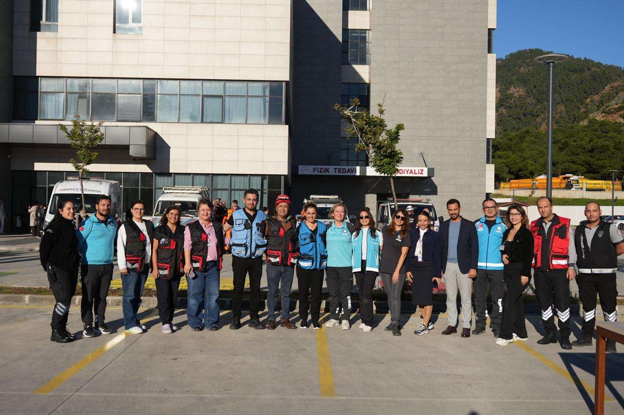 Marmaris Devlet Hastanesi’nde HAP Tatbikatı Başarıyla Gerçekleştirildi 2